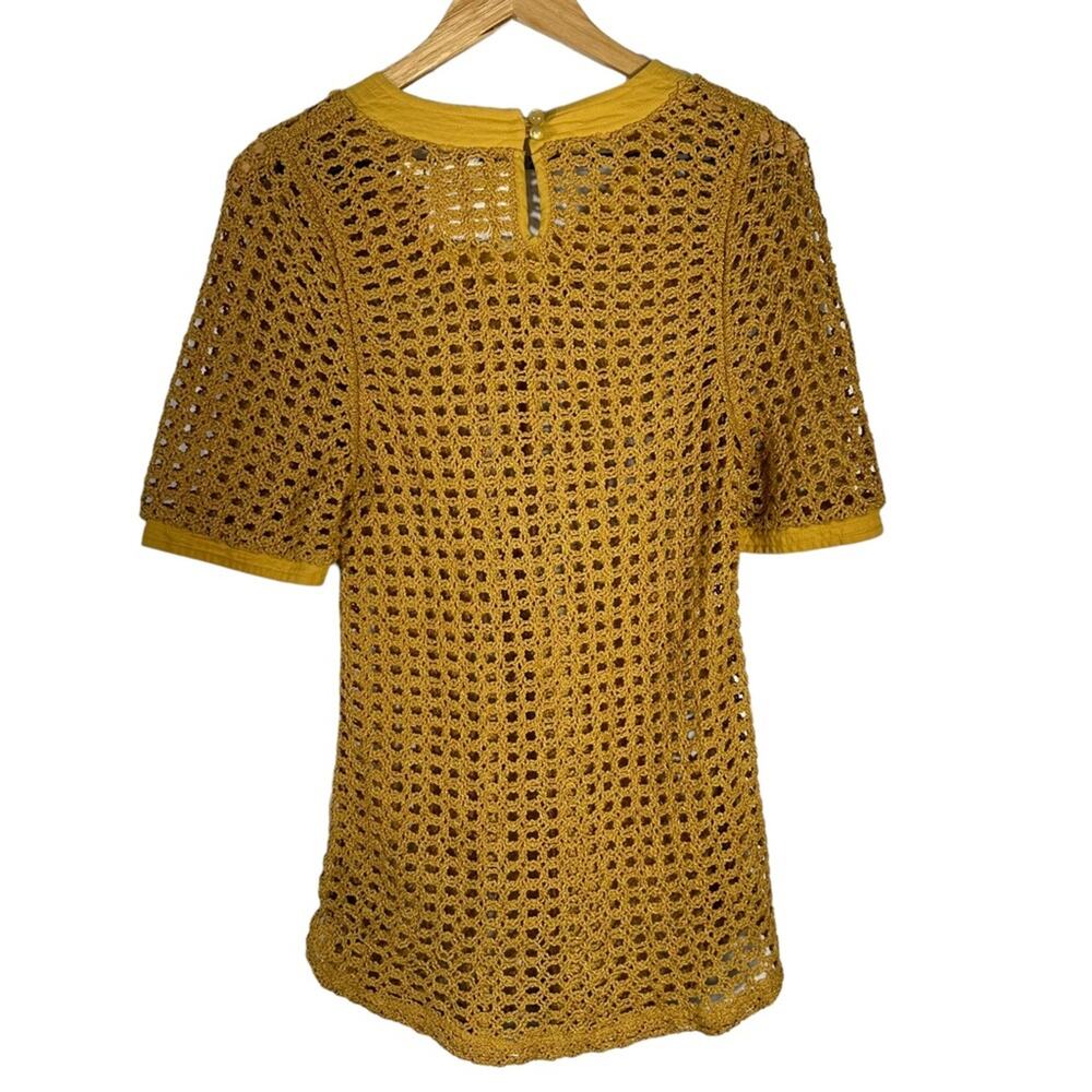 Anthropologie Angel of the North Senoia Crochet Sweater Top Size Small - Picture 3 of 9